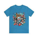 "I Travel To Shop" full color T-shirt