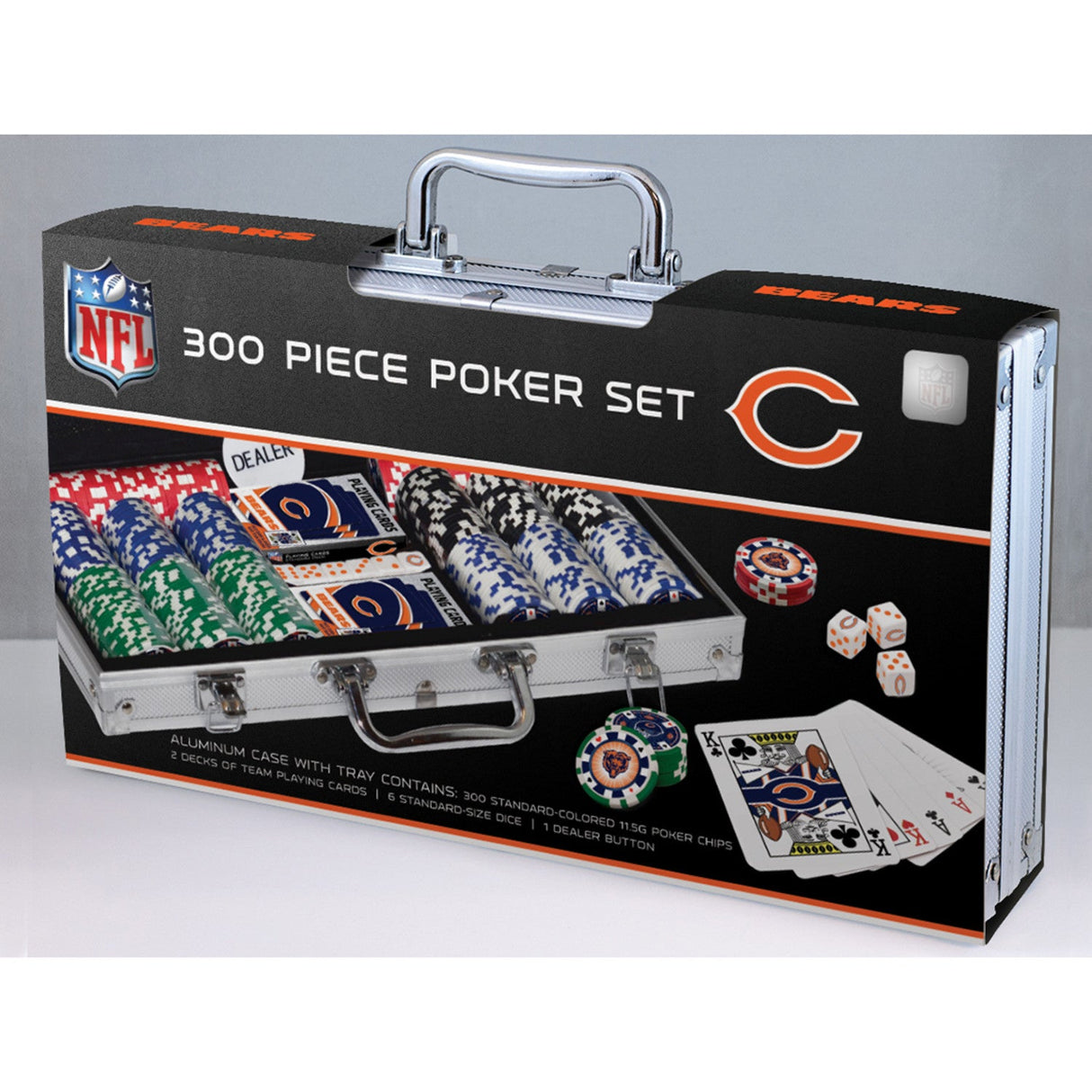 Chicago Bears 300 Piece Poker Set