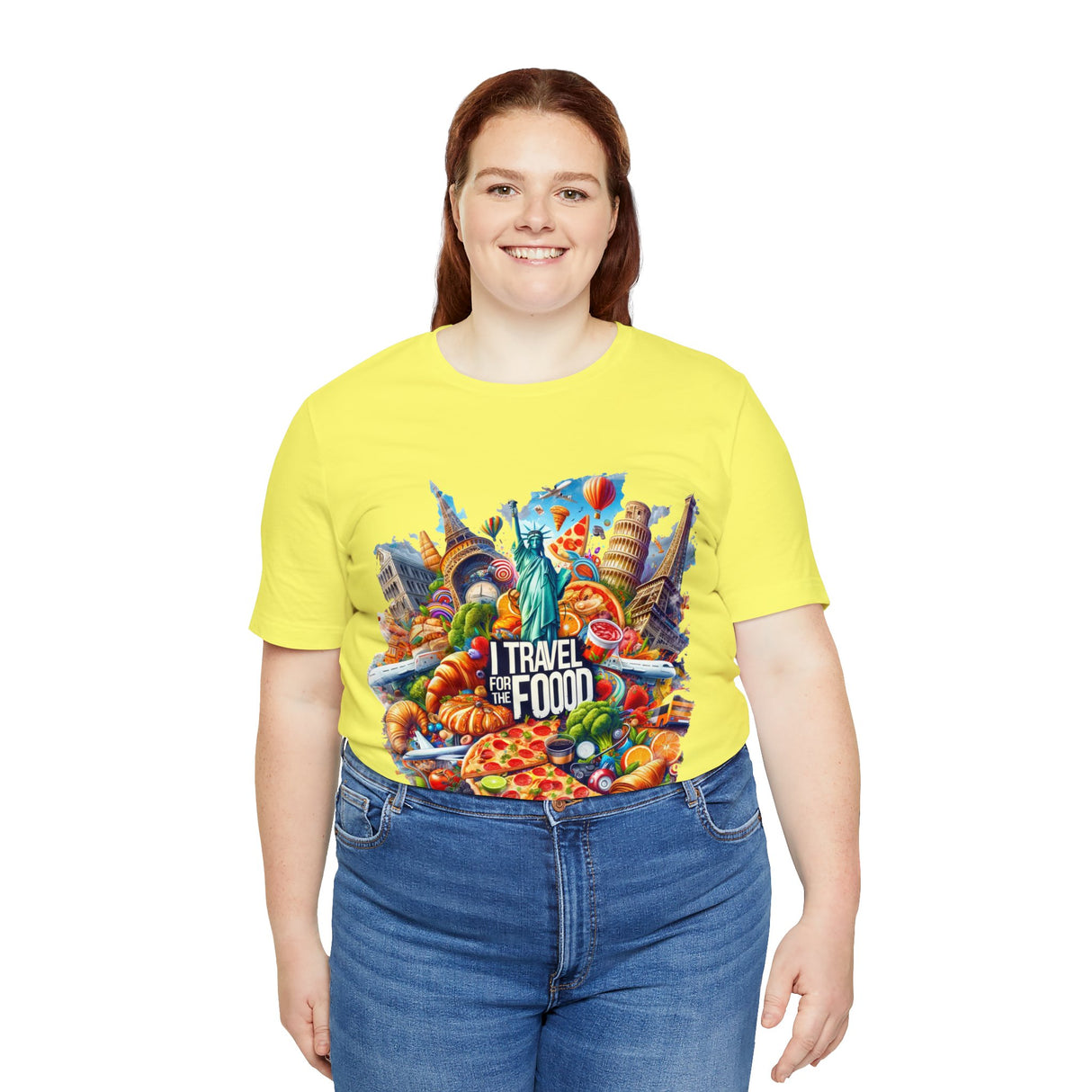 "I Travel for The Food" full color T-shirt