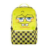 SpongeBob SquarePants Yellow Check Big Face Backpack