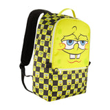 SpongeBob SquarePants Yellow Check Big Face Backpack