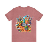 "I Travel for The Food" full color T-shirt