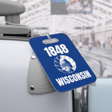 Wisconsin 1848 Tag for Bags and Luggage - Navy/White