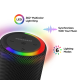 Halo Waterproof LED Wirelss Speaker - 2 sizes, by Hypergear