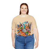 "I Travel for The Food" full color T-shirt