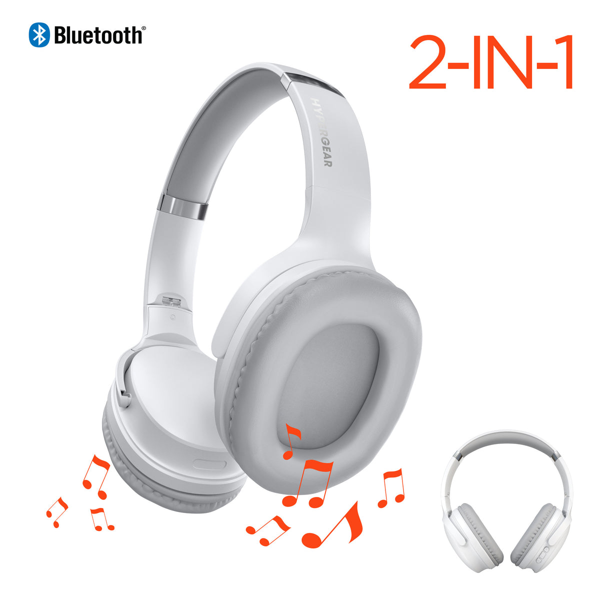 Flip 2-in-1 Wireless Headphones + Speaker by Hypergear