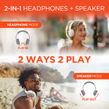 Flip 2-in-1 Wireless Headphones + Speaker by Hypergear