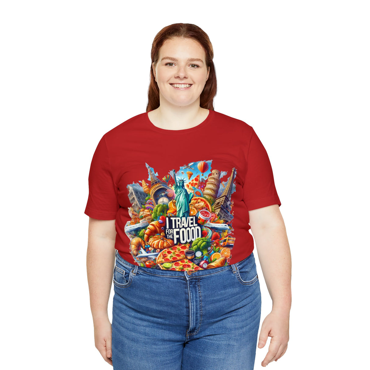 "I Travel for The Food" full color T-shirt