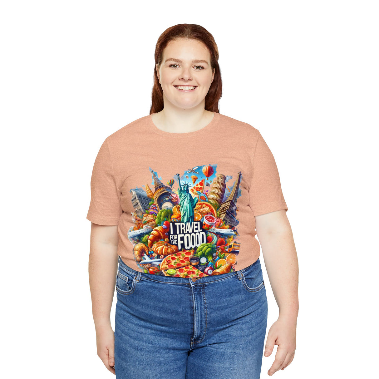 "I Travel for The Food" full color T-shirt