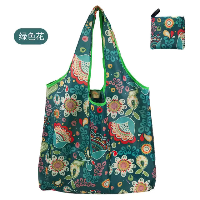 Large Foldable Packable Pocket Size Shopping Tote - Prints & Patterns