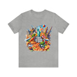 "I Travel for The Food" full color T-shirt