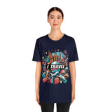 "I Travel To Shop" full color T-shirt