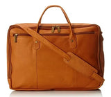 Leather Double Zip Top Briefcase (Style 178)