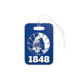 Wisconsin Badger / 1848 Captial Tag for Bags and Luggage - Blue