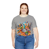 "I Travel for The Food" full color T-shirt