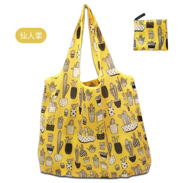 Large Foldable Packable Pocket Size Shopping Tote - Prints & Patterns