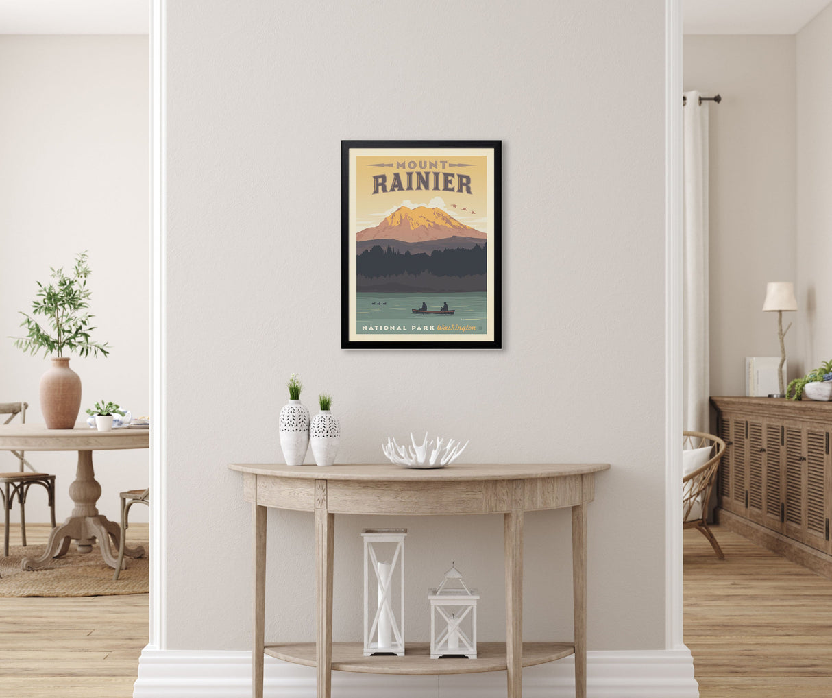 Mount Rainier National Park (63 National Parks) Art Print