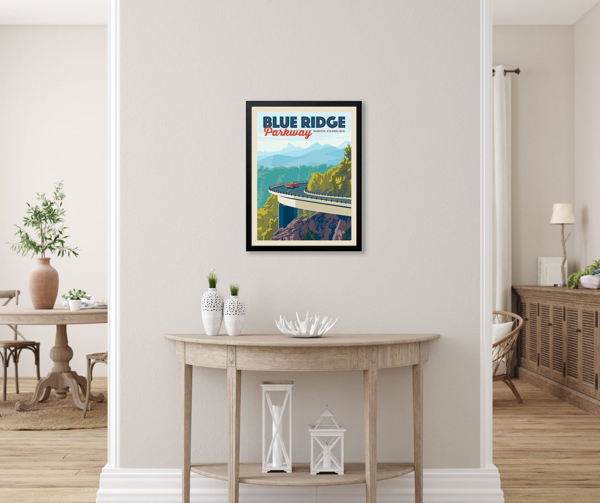 Blue Ridge Parkway: Linn Cove Viaduct (American Travel) Art Print