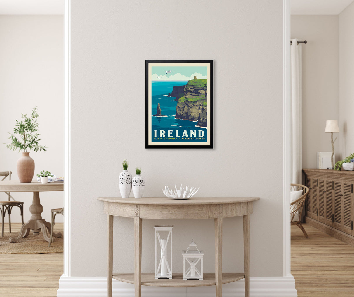 Ireland: O'Brien's Castle at Cliffs of Moher (World Travel) Art Print