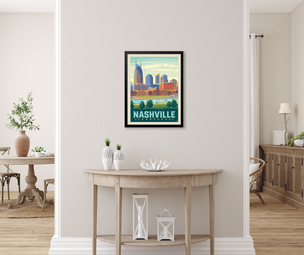 Nashville: Summer Riverfront (American Travel) Art Print