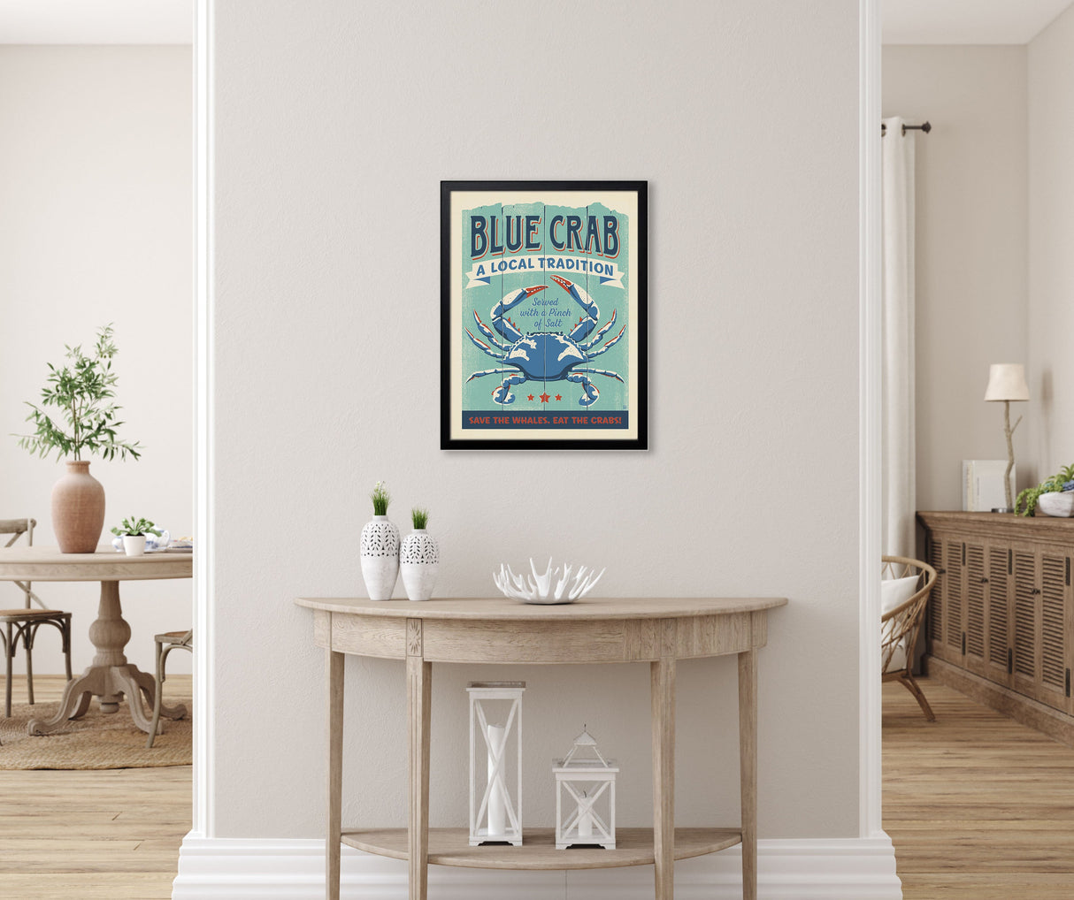 Blue Crab (Coastal Collection) Art Print