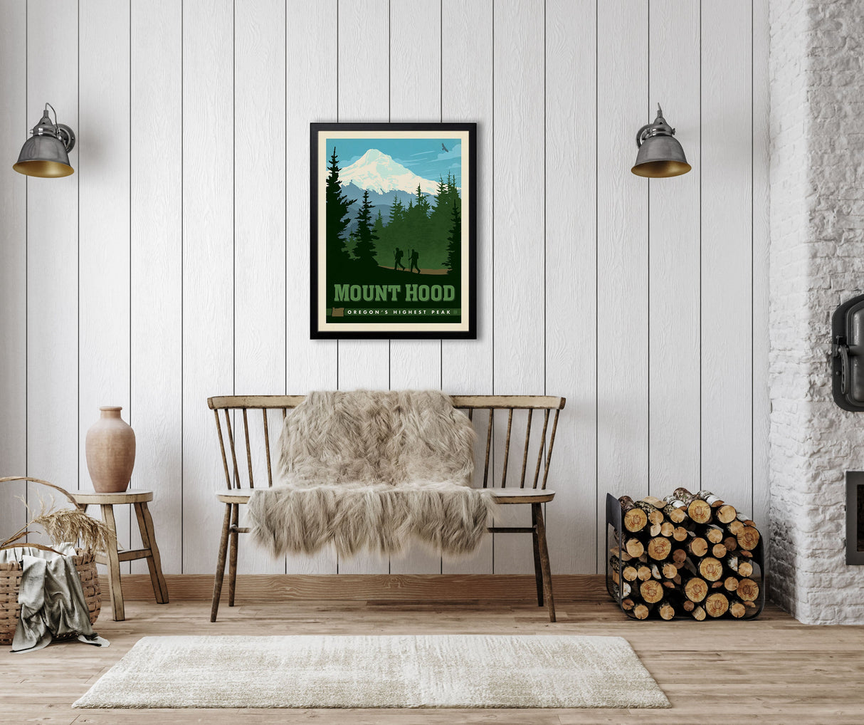 Mount Hood, OR (American Travel) Art Print