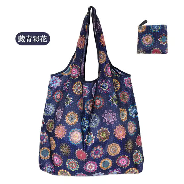 Large Foldable Packable Pocket Size Shopping Tote - Prints & Patterns