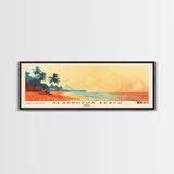 Alappuzha Beach, India Watercolor Print, Vacation Gift, India Wall Art, Beach Painting, Beach Decor, Large Wall Art, Wood Frame Art