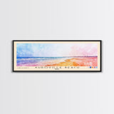 Auroville Beach, India Watercolor Beach Print, Vacation Gift, India Wall Art, Framed Canvas Print, Framed Beach Painting