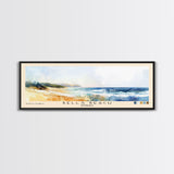 Bells Beach, Australia Watercolor Beach Print, Vacation Gift, Australia Wall Art, Framed Canvas Print, Framed Beach Painting