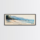 Bounty Beach, Philippines Watercolor Beach Print, Vacation Gift, Philippines Wall Art, Framed Canvas Print, Framed Beach Painting