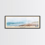 Dunwich Beach, United Kingdom Watercolor Beach Print, Vacation Gift, United Kingdom Wall Art, Framed Canvas Print, Framed Beach Painting