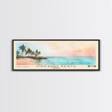 Hideaway Beach, Bahamas Watercolor Beach Print, Vacation Gift, Bahamas Wall Art, Framed Canvas Print, Framed Beach Painting