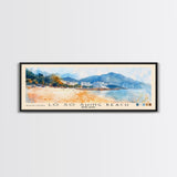 Lo So Shing Beach, Hong Kong Watercolor Beach Print, Vacation Gift, Hong Kong Wall Art, Framed Canvas Print, Framed Beach Painting