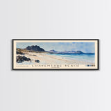 Luskentyre Beach, Scotland Watercolor Beach Print, Vacation Gift, Scotland Wall Art, Framed Canvas Print, Framed Beach Painting