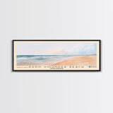 Pedn Vounder Beach, United Kingdom Watercolor Beach Print, Vacation Gift, United Kingdom Wall Art, Framed Canvas Print, Framed Beach Painting