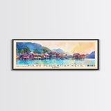 Pulau Perhentian Kecil, Malaysia Watercolor Beach Print, Vacation Gift, Malaysia Wall Art, Framed Canvas Print, Framed Beach Painting