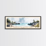 Warwick Long Bay, Bermuda Watercolor Beach Print, Vacation Gift, Bermuda Wall Art, Beach Painting, Beach Decor, Beach Painting