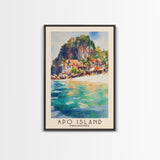 Apo Island, Philippines Watercolor Beach Print, Vacation Gift, Philippines Wall Art, Beach Painting, Beach Decor, Beach Painting