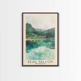 Beau Vallon, Seychelles Watercolor Beach Print, Vacation Gift, Seychelles Wall Art, Beach Painting, Beach Decor, Beach Painting