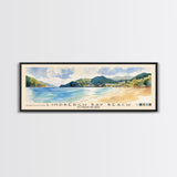 Lindbergh Bay Beach, US Virgin islands Watercolor Beach Print, Vacation Gift, US Virgin islands Wall Art, Framed Canvas Print, Framed Beach Painting