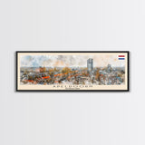 Apeldoorn Netherlands Travel Print Wall Art, Panoramic City Art, Travel Art, Wall Decor, Vacation Gift, Framed Canvas Print Or Metal Art