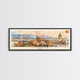 Cordoba Spain Travel Art, City Art, Framed Canvas Print or Metal Wall Art, Europe Travel Poster, Panoramic Wall Art, Extra Wide Wall Art