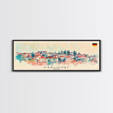 Karlovac Croatia Travel Art, City Art, Framed Canvas Print or Metal Wall Art, Europe Travel Poster, Panoramic Wall Art, Extra Wide Wall Art