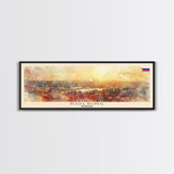 Kolding Denmark Travel Print Wall Art, Panoramic City Art, Travel Art, Wall Decor, Vacation Gift, Framed Canvas Print Or Metal Art