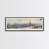 Munster Germany Travel Print Wall Art, Panoramic City Art, Travel Art, Wall Decor, Vacation Gift, Framed Canvas Print Or Metal Art