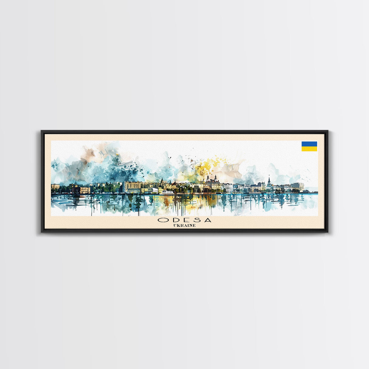 Odesa Ukraine Travel Print Wall Art, Panoramic City Art, Travel Art, Wall Decor, Vacation Gift, Framed Canvas Print Or Metal Art