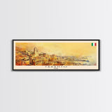 Taranto Italy Travel Art, City Art, Framed Canvas Print or Metal Wall Art, Europe Travel Poster, Panoramic Wall Art, Extra Wide Wall Art