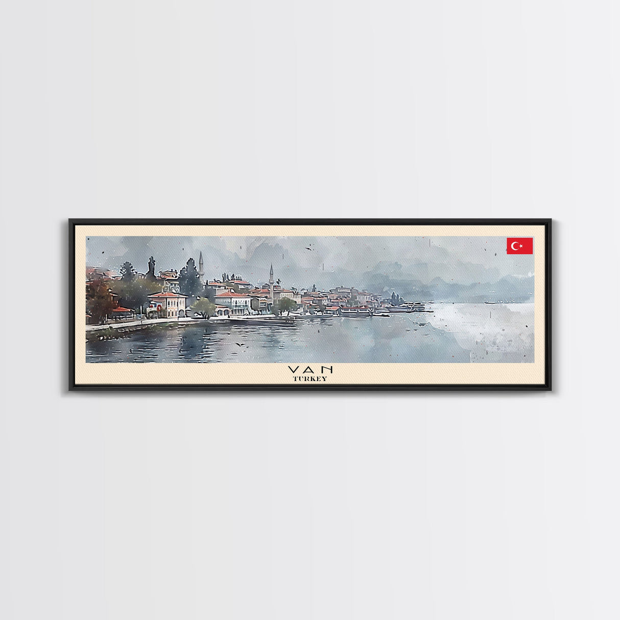 Van Turkey Travel Print Wall Art, Panoramic City Art, Travel Art, Wall Decor, Vacation Gift, Framed Canvas Print Or Metal Art