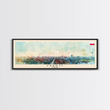 Zabrze Poland Wall Art, Panoramic Travel Poster, Panoramic Framed Canvas Print, City Wall Art, Wall Hanging Home Decor, Travel Art